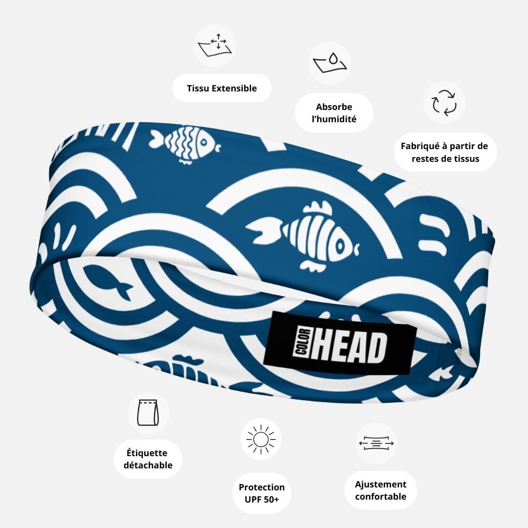 Bandeau Cheveux Femme I Bleu