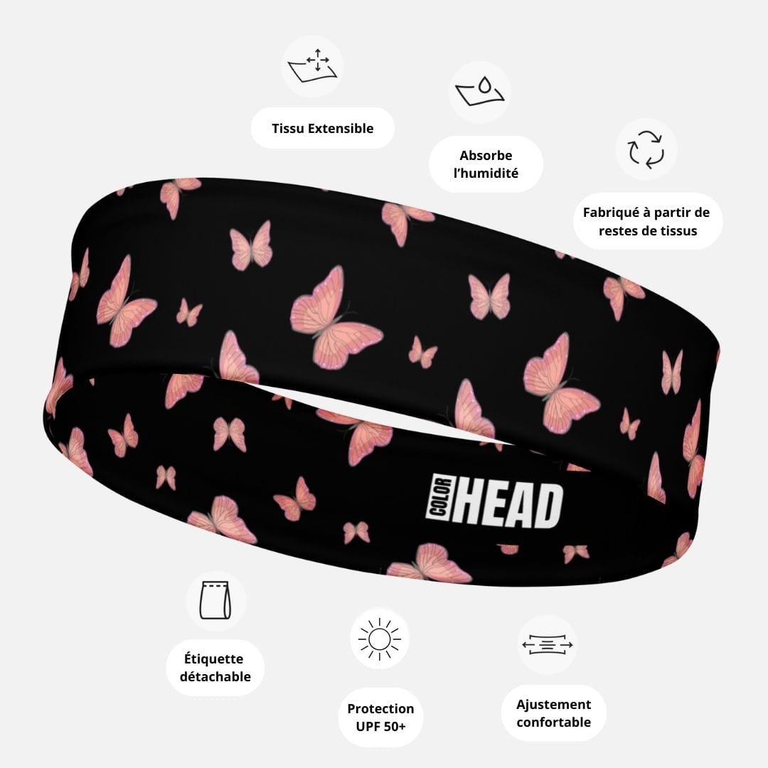 Bandeau Noir Papillon I Cheveux Femme