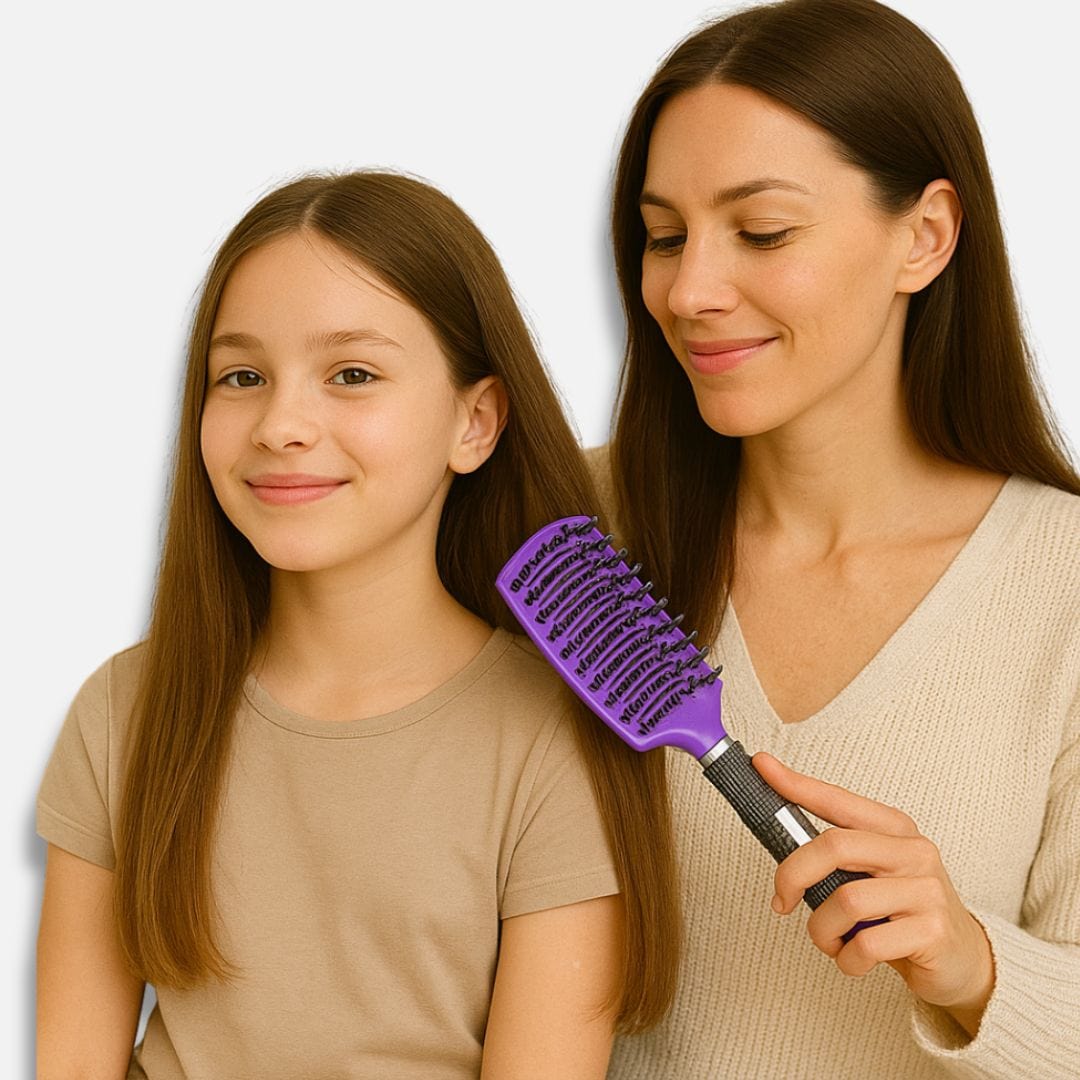 Violet Brosse à Cheveux I Plastique