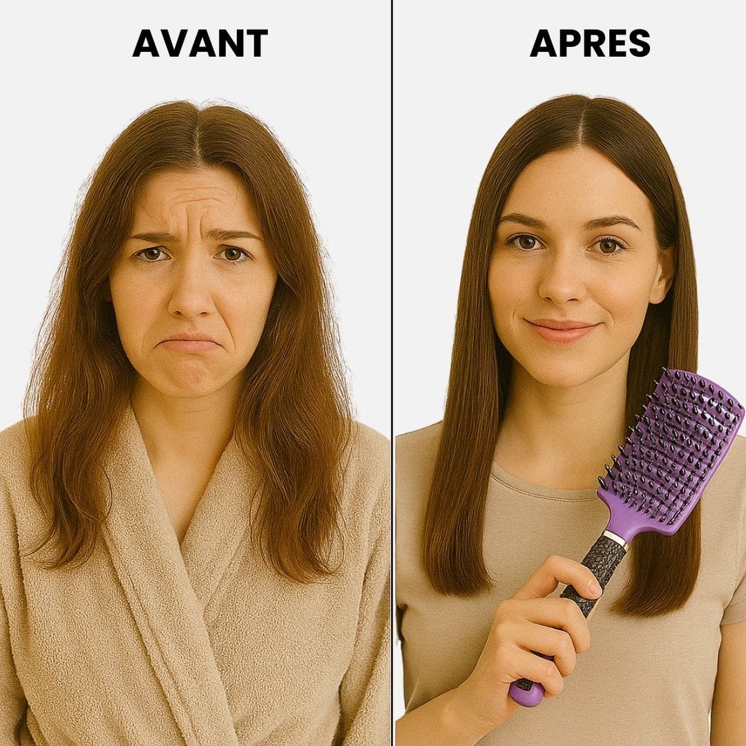 Violet Brosse à Cheveux I Plastique