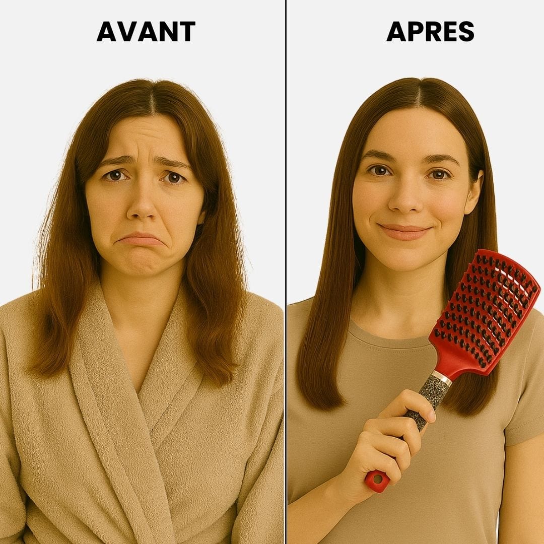 Rouge Meilleure Brosse à Cheveux I Color Head