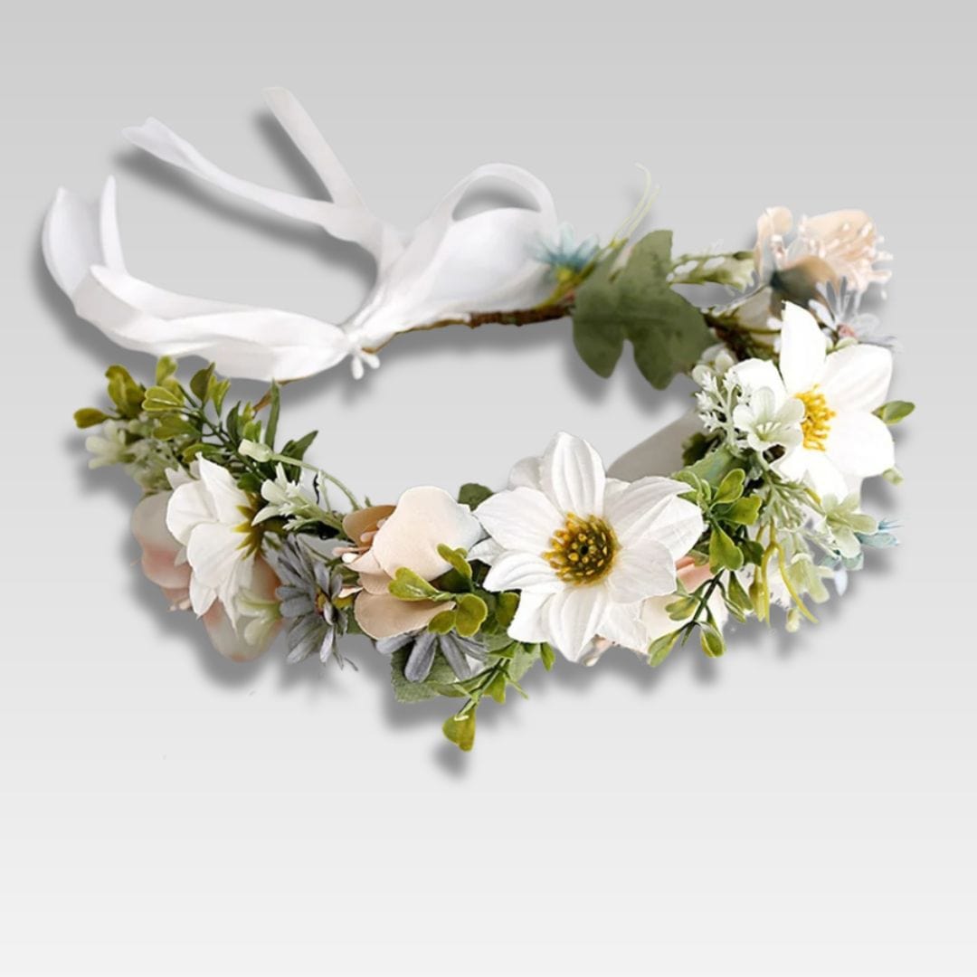 Blanc Serre-tête I Mariage Cheveux Courts