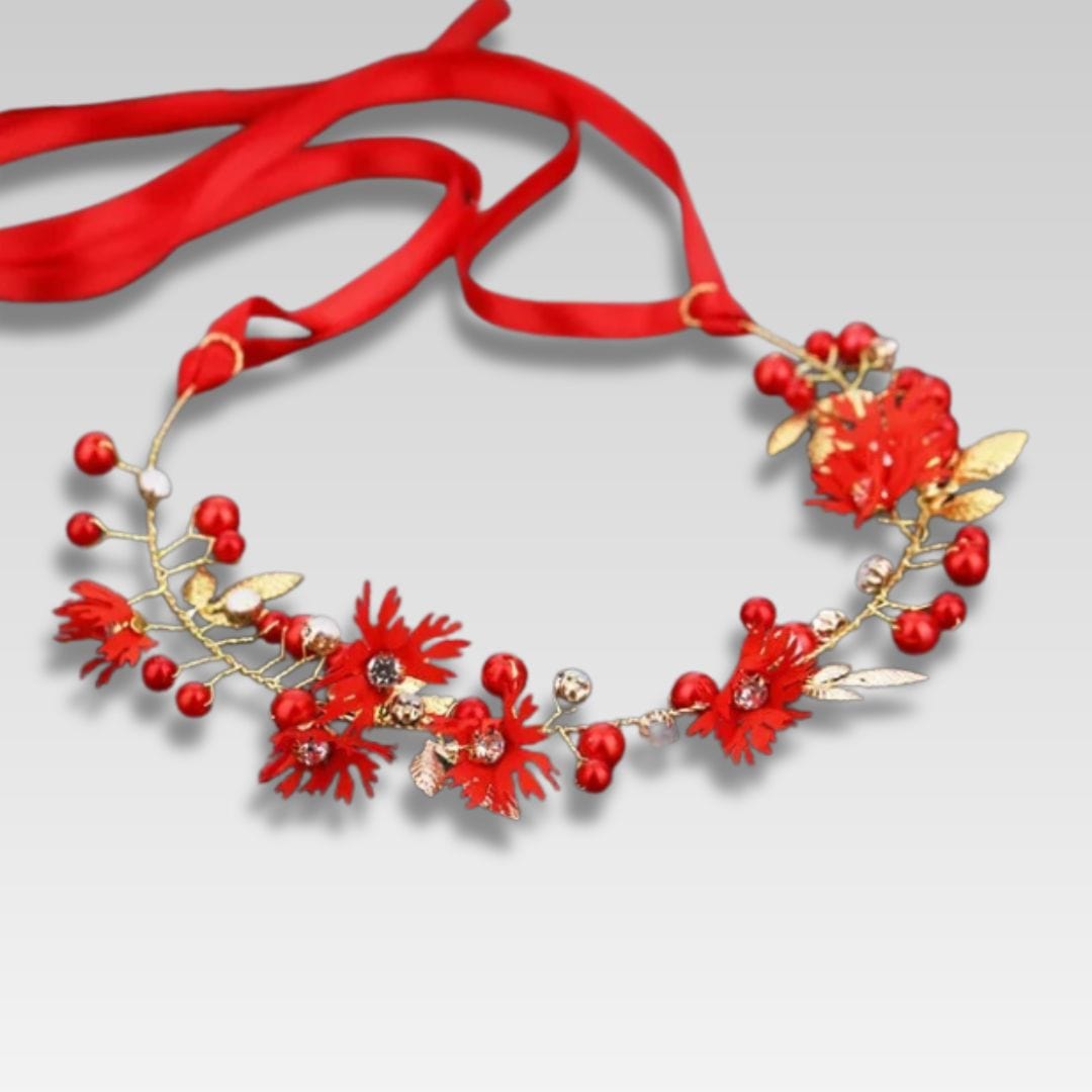 Rouge Serre-tête I Mariage Rouge