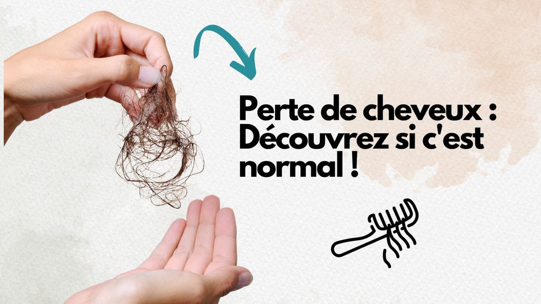 les mains d'une femme tenant des cheveux tombés