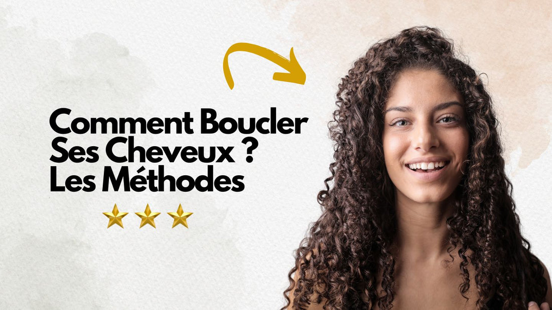 Femme aux cheveux bouclés étendus, mettant en avant ses boucles définies et brillantes, coiffées avec un style naturel et moderne.